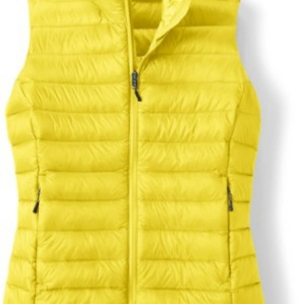 Rei CoOp Yellow Puffer Packable Vest Size Small Gem
